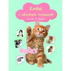 Kniha s nálepkami zvieratiek - Mačky