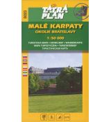 Malé Karpaty,okolie Brat.,1:50 000