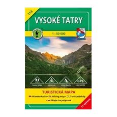 Mapa - Vysoké tatry, 1:50 000