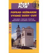 Mapa - Poprad-Kežmarok-Vysoké Tatry-Svit  1:10 000
