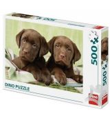 Puzzle - Labrador šteniatka - 500 ks