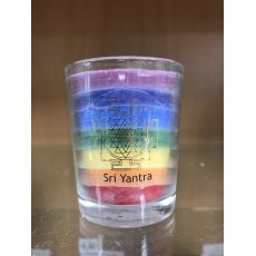 Čakrová sviečka multicolor - mini