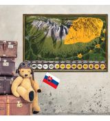 Stieracia mapa Vysoké Tatry Deluxe XL-zlatá