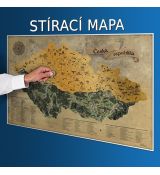 Stieracia mapa Česko Deluxe XL