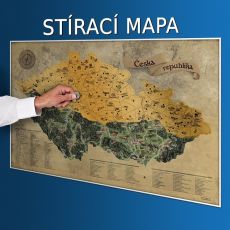 Stieracia mapa Česko Deluxe XL