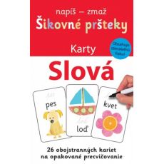 Šikovné pršteky - Slová - karty + stier. fixka