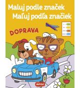 Maľuj podľa značiek - Doprava