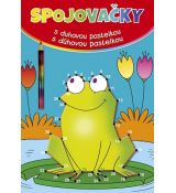 Spojovačky s dúhovou pastelkou -  Žaba