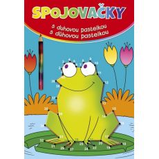 Spojovačky s dúhovou pastelkou -  Žaba