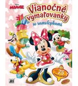Minnie - Vianočné vymaľovanky so samolepkami