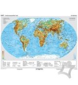 Svet fyzický/politický mapa - A3