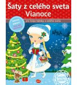 Šaty z celého sveta VIANOCE - Kniha samolepiek