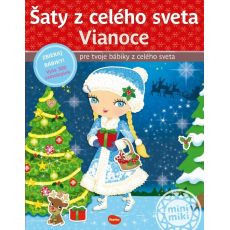 Šaty z celého sveta VIANOCE - Kniha samolepiek