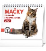 Kalendár 2024 - Mačky s menami