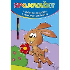 Spojovačky s dúhovou pastelkou - zajko