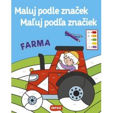 Maľuj podľa značiek - Farma