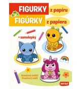 Figúrky z papiera - oranžový zošit