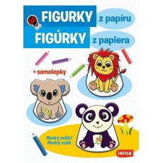 Figúrky z papiera - modrý zošit