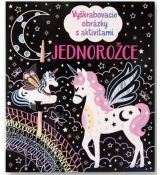 Jednorožce - Vyškrabovacie obrázky s aktivitami