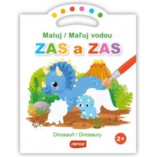 Maľuj vodou zas a zas - Dinosaury