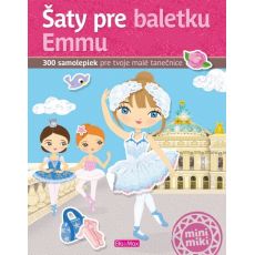 Šaty pre baletku Emmu - obsahuje 300 samolepiek