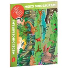 Čítaj a nalepuj – MEDZI DINOSAURAMI, kniha se samo