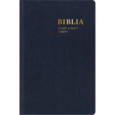 Biblia: Starý a Nový zákon s biblickými mapami (modrá)