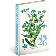 NOTIQUE 18-mesačný diár Petito – Herbár 2025/2026, 11 x 17 cm