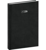 NOTIQUE Denný diár Balakon 2026, čierny, 15 x 21 cm