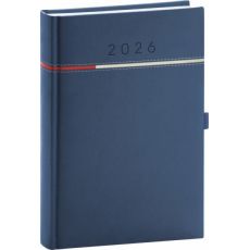 NOTIQUE Denný diár Tomy 2026, modro-červený, 15 x 21 cm