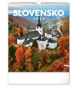 NOTIQUE Nástenný kalendár Čarokrásne Slovensko 2026, 30 x 34 cm