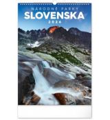 NOTIQUE Nástenný kalendár Národné parky Slovenska 2026, 33 x 46 cm