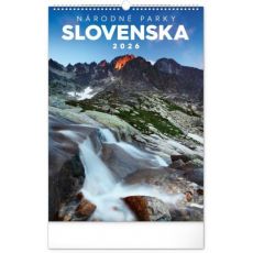 NOTIQUE Nástenný kalendár Národné parky Slovenska 2026, 33 x 46 cm