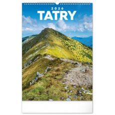 NOTIQUE Nástenný kalendár Tatry 2026, 33 x 46 cm