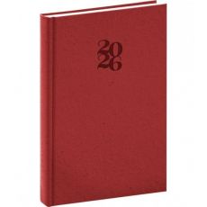 NOTIQUE Denný diár Essenza 2026, čerešňa, 15 x 21