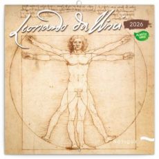 NOTIQUE Poznámkový kalendár Leonardo da Vinci 2026