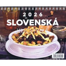 NOTIQUE Stolový kalendár Slovenská kuchyňa 2026, 16,5 x 13 cm