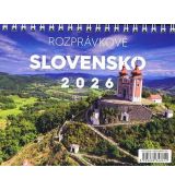 NOTIQUE Stolový kalendár Rozprávkové Slovensko 2026, 16,5 x 13 cm
