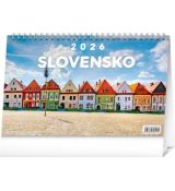 NOTIQUE Stolový kalendár Slovensko 2026, 23,1 x 14,5 cm