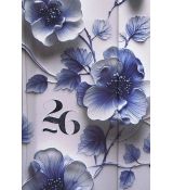 NOTIQUE Týždenný magnetický diár Porcelánový kvet 2026, 11 x 16 cm