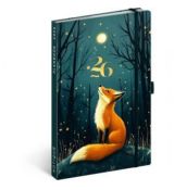 NOTIQUE Planbook diár/notes Líška 2026, 13 x 21 cm