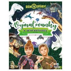 Omaľovánky s tetovačkami Dinosaury