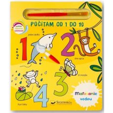 Maľovanie vodou - Počítam od 1 do 10