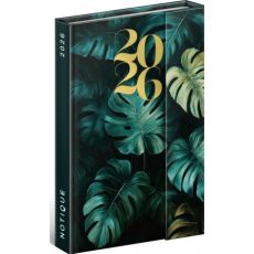 NOTIQUE Týždenný magnetický diár Monstera 2026, 11