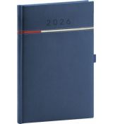 NOTIQUE Týždenný diár Tomy 2026, modro-červený, 15 x 21 cm