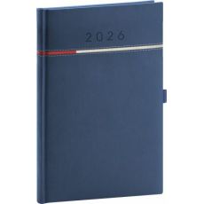 NOTIQUE Týždenný diár Tomy 2026, modro-červený, 15 x 21 cm