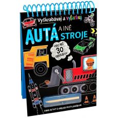 Autá a iné stroje - vyškrabávaj a vyfarbuj