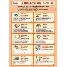 Kartička - Angličtina - nepravidelné slovesá 3