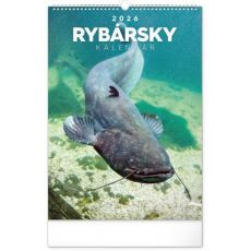 Nástenný kalendár Rybársky 2026, 33 x 46 cm