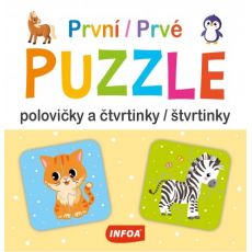 Krabička - První PUZZLE - polovičky a čtvrtinky / Prvé PUZZLE - polovičky a štvrtinky (CZ/SK vydanie)